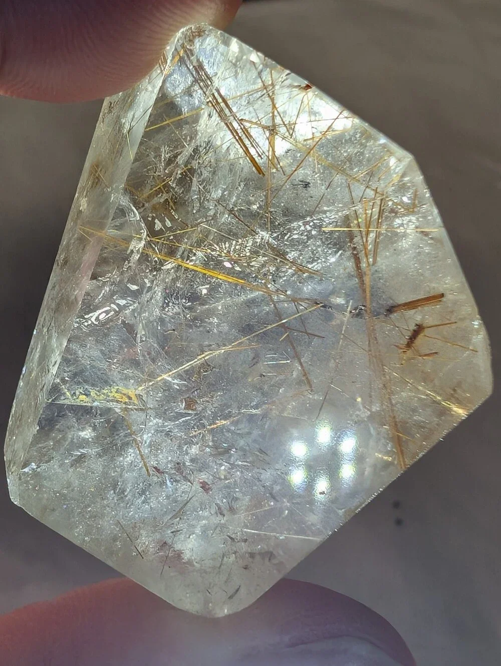 Golden Rutilated Quartz Freeform - Picture 10 of 11